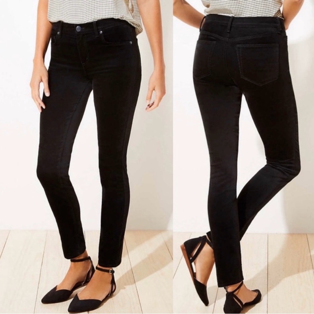 LOFT | The Skinny High Rise Velvet
